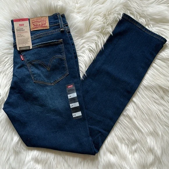 Levi's Classic Straight Mid-Rise Jeans - Picture 2 of 8